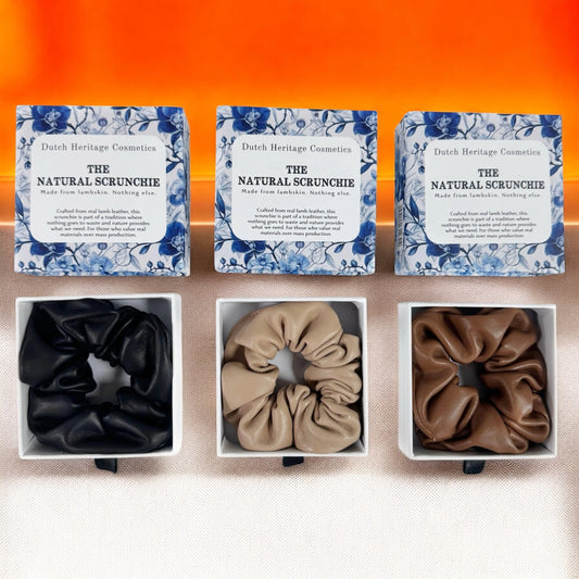 Das Natürliche Scrunchie – 100 % Lammleder