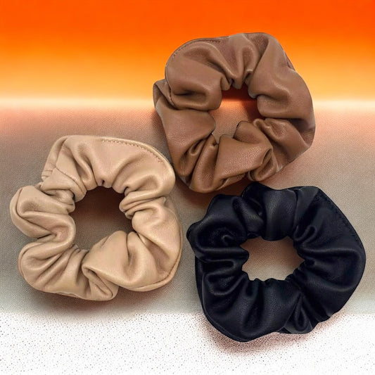 Das Natürliche Scrunchie – 100 % Lammleder